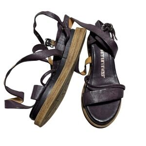 A. S. 98 Labo Platform 38 (7.5)  Gladiator Leather Purplish Color Strappy
